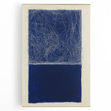 Minimalist Abstract Geometric Wall Art – Royal Blue Modern Print