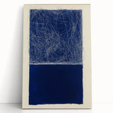 Minimalist Abstract Geometric Wall Art – Royal Blue Modern Print
