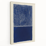 Minimalist Abstract Geometric Wall Art – Royal Blue Modern Print