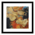 Earthen Harmony Abstracts – Fiery Orange & Beige Modern Wall Art