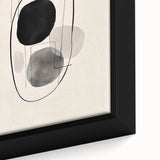 Abstract Wall Art – Modern Black and Gray Linework Minimalist Print