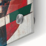 Vertical () (CopyColorful Abstract Geometric Wall Art – Modern Cubist Canvas