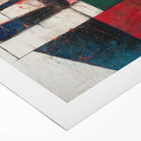 Vertical () (CopyColorful Abstract Geometric Wall Art – Modern Cubist Canvas