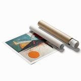 Vertical () (CopyColorful Abstract Geometric Wall Art – Modern Cubist Canvas