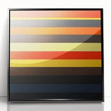 Striped Abstract Geometric Wall Art – Bold Modern Colorful Print