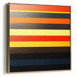 Striped Abstract Geometric Wall Art – Bold Modern Colorful Print