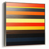 Striped Abstract Geometric Wall Art – Bold Modern Colorful Print