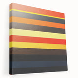 Striped Abstract Geometric Wall Art – Bold Modern Colorful Print