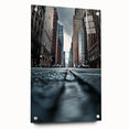 Contemporary City Wall Decor – Skyscraper Street Perspective Art