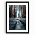Contemporary City Wall Decor – Skyscraper Street Perspective Art