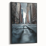 Contemporary City Wall Decor – Skyscraper Street Perspective Art