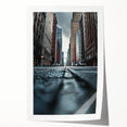 Contemporary City Wall Decor – Skyscraper Street Perspective Art