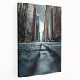 Contemporary City Wall Decor – Skyscraper Street Perspective Art