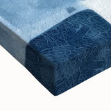 Textured Abstract Geometric Wall Art – Blue Modern Stone Pattern