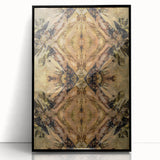 Contemporary Canvas Art – Symmetrical Earth Tone Abstract Design