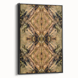 Contemporary Canvas Art – Symmetrical Earth Tone Abstract Design