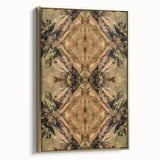 Contemporary Canvas Art – Symmetrical Earth Tone Abstract Design
