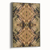 Contemporary Canvas Art – Symmetrical Earth Tone Abstract Design