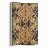 Contemporary Canvas Art – Symmetrical Earth Tone Abstract Design