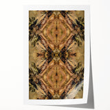 Contemporary Canvas Art – Symmetrical Earth Tone Abstract Design