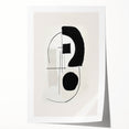 Neutral Abstract Prints – Black Brush and Linework Geometric Art