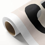 Neutral Abstract Prints – Layered Organic Shapes in Beige and Black