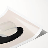 Neutral Abstract Prints – Layered Organic Shapes in Beige and Black