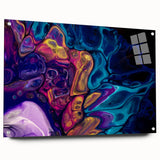 Vibrant Fluid Abstract Wall Art – Modern Fluid Art Prints Canvas