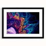 Vibrant Fluid Abstract Wall Art – Modern Fluid Art Prints Canvas