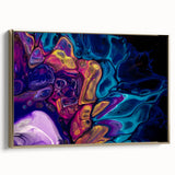 Vibrant Fluid Abstract Wall Art – Modern Fluid Art Prints Canvas