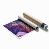 Vibrant Fluid Abstract Wall Art – Modern Fluid Art Prints Canvas