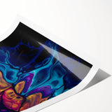 Vibrant Fluid Abstract Wall Art – Modern Fluid Art Prints Canvas