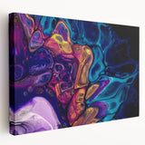 Vibrant Fluid Abstract Wall Art – Modern Fluid Art Prints Canvas