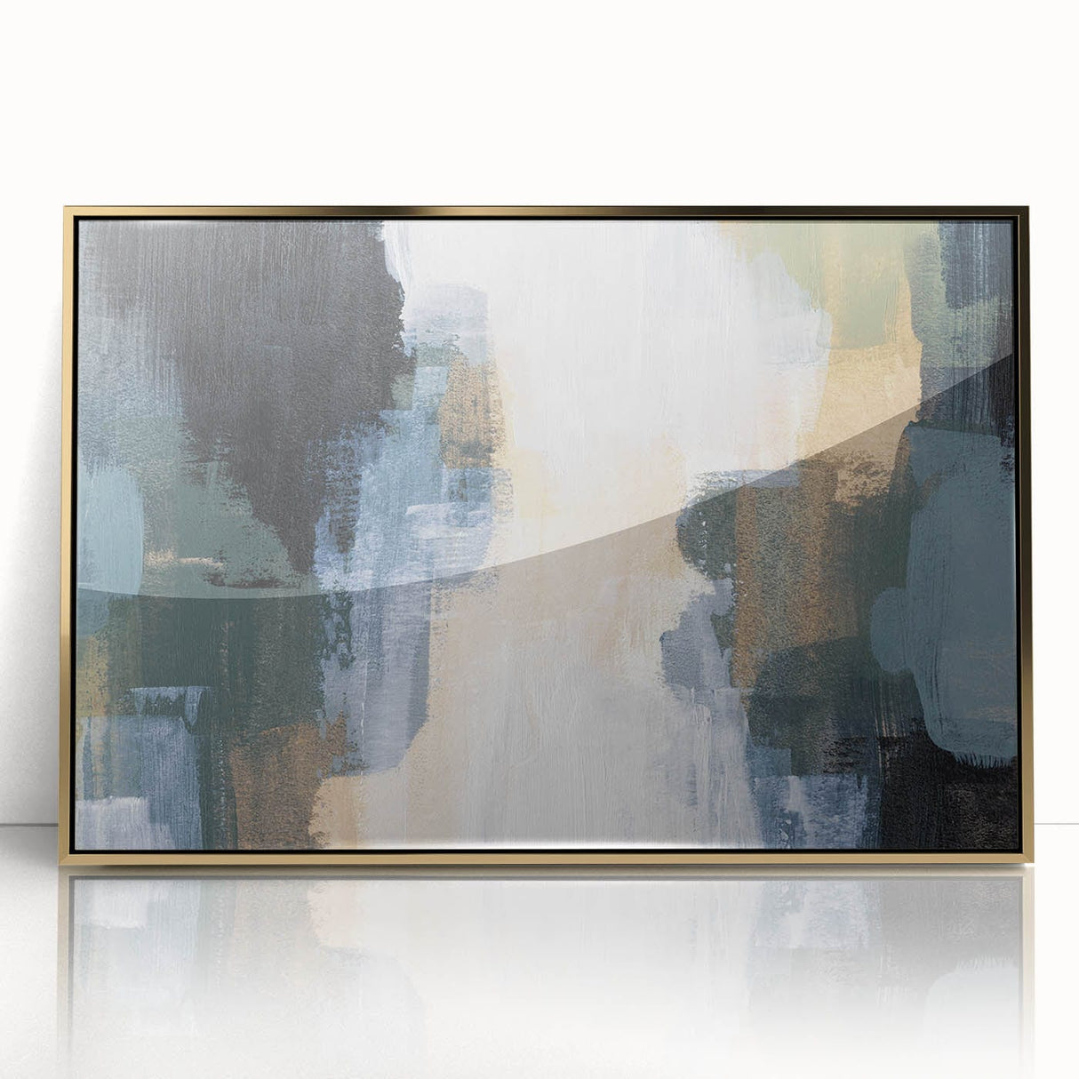 Modern Abstract Wall Art in Earth Tones – Earthen Harmony Canvas