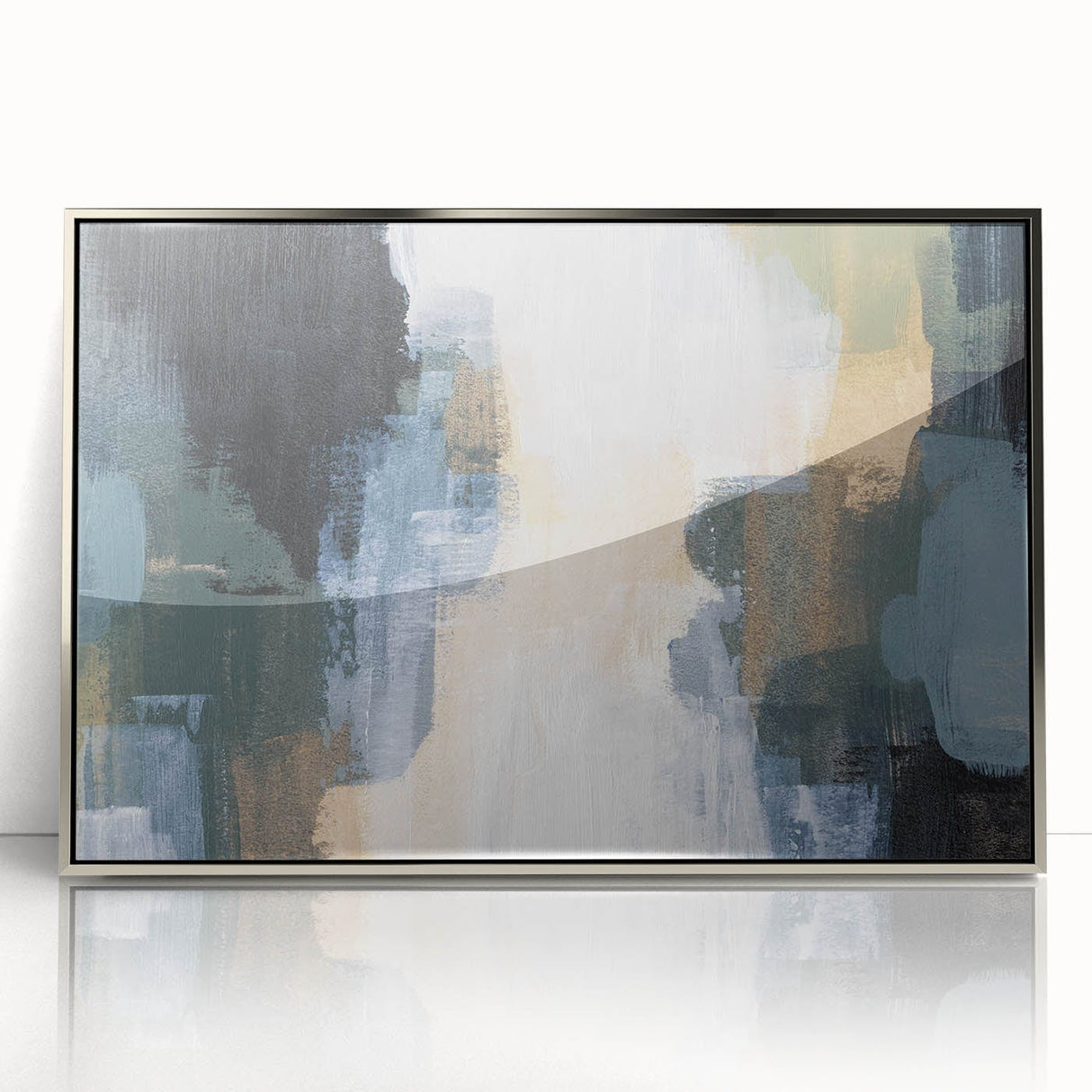 Modern Abstract Wall Art in Earth Tones – Earthen Harmony Canvas