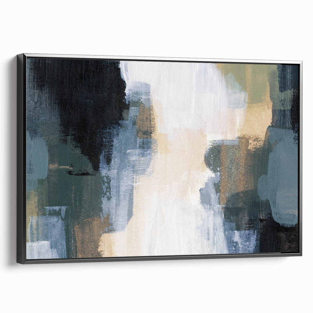 Modern Abstract Wall Art in Earth Tones – Earthen Harmony Canvas