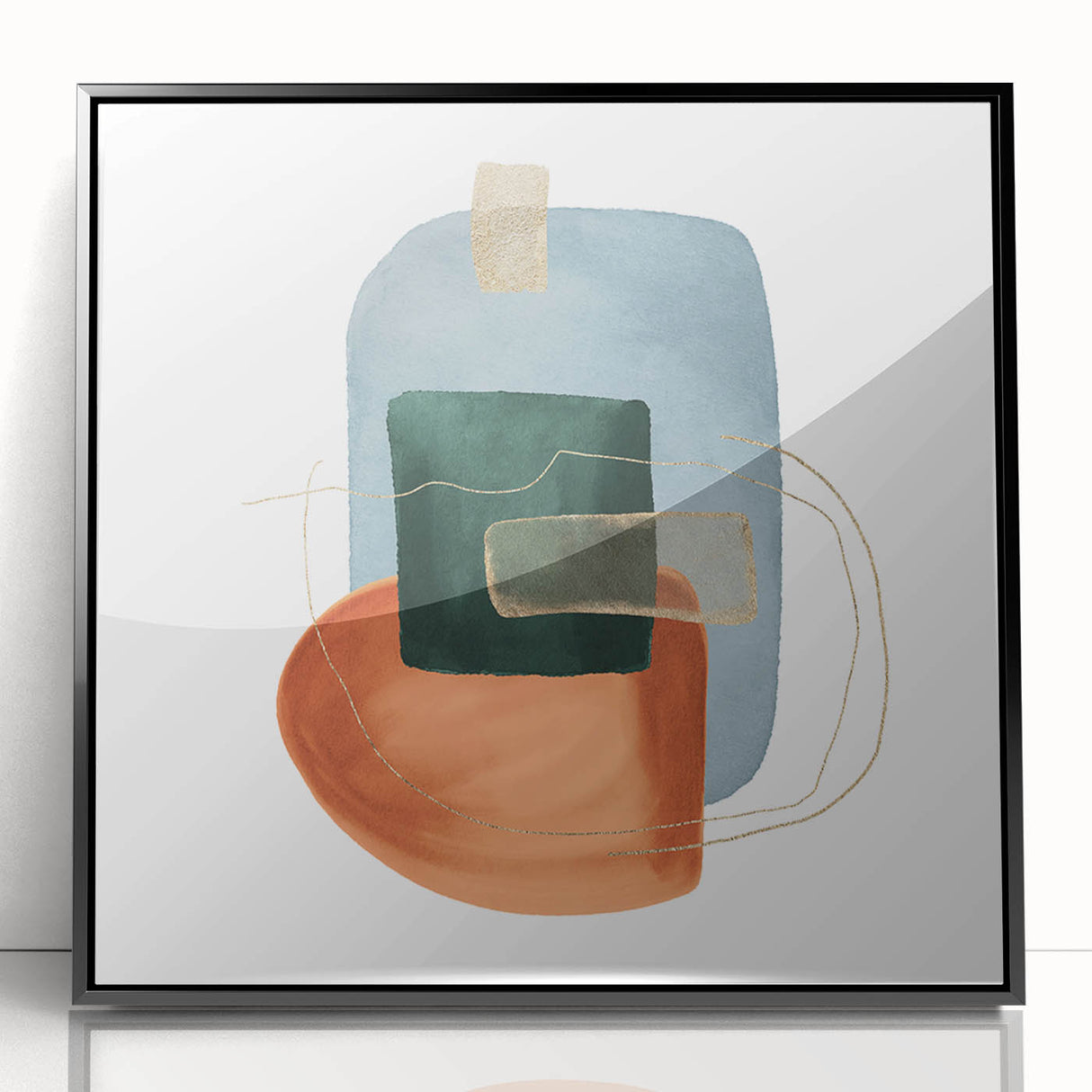 Geometric Minimalist Abstract Wall Art – Modern Canvas Print