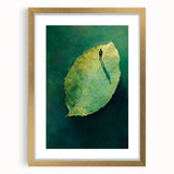 Abstract Minimalist Nature Art – Floating Leaf & Solitude Print