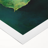 Abstract Minimalist Nature Art – Floating Leaf & Solitude Print