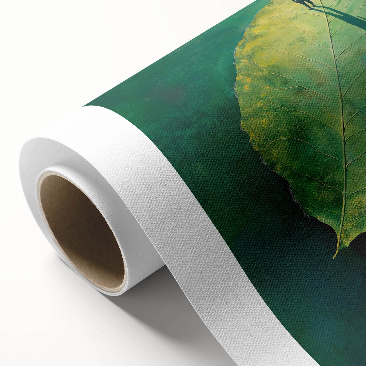 Abstract Minimalist Nature Art – Floating Leaf & Solitude Print