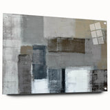 Modern Art Prints – Neutral Gray & Beige Geometric Abstract