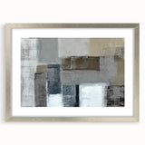 Modern Art Prints – Neutral Gray & Beige Geometric Abstract