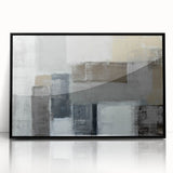 Modern Art Prints – Neutral Gray & Beige Geometric Abstract