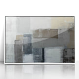 Modern Art Prints – Neutral Gray & Beige Geometric Abstract