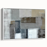 Modern Art Prints – Neutral Gray & Beige Geometric Abstract