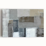Modern Art Prints – Neutral Gray & Beige Geometric Abstract