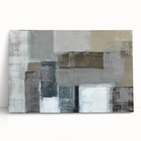 Modern Art Prints – Neutral Gray & Beige Geometric Abstract