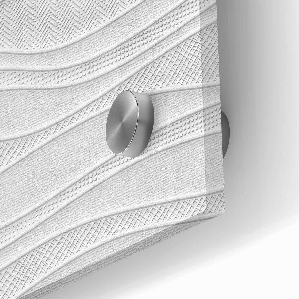 Timeless Textures Abstract Wall Art – Wavy Layered White Pattern