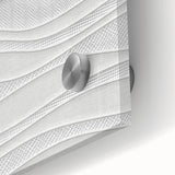 Timeless Textures Abstract Wall Art – Wavy Layered White Pattern