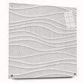 Timeless Textures Abstract Wall Art – Wavy Layered White Pattern